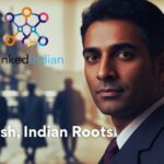 British-born Indian individual reflecting on their heritage, with background hinting at family migration from India/East Africa to the UK.