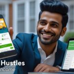 Indian professional in the UK exploring various side hustle opportunities like delivery and AI tasks.